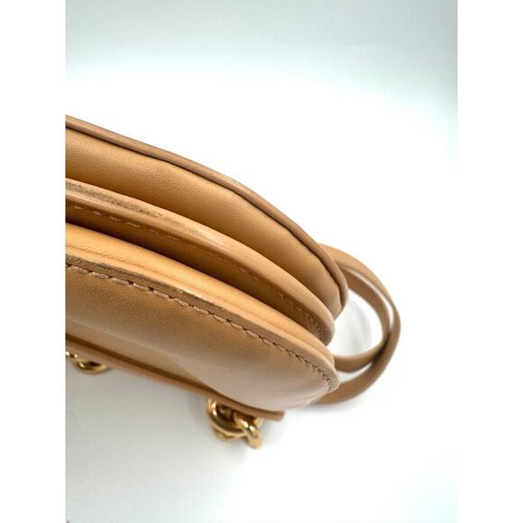 Bottega Veneta Mount Leather Beige Tan Crossbody Shoulder Bag - Picture 10 of 16